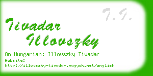 tivadar illovszky business card